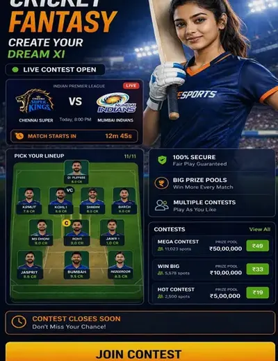 Yonogameguru (yono game guru) fantasy cricket & matchday visual 3